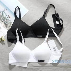 Áo ngực nữ Cotton không khung, đồ lót nữ mềm mại thoáng khí Vòng sóng 1 Kích thước gợi cảm