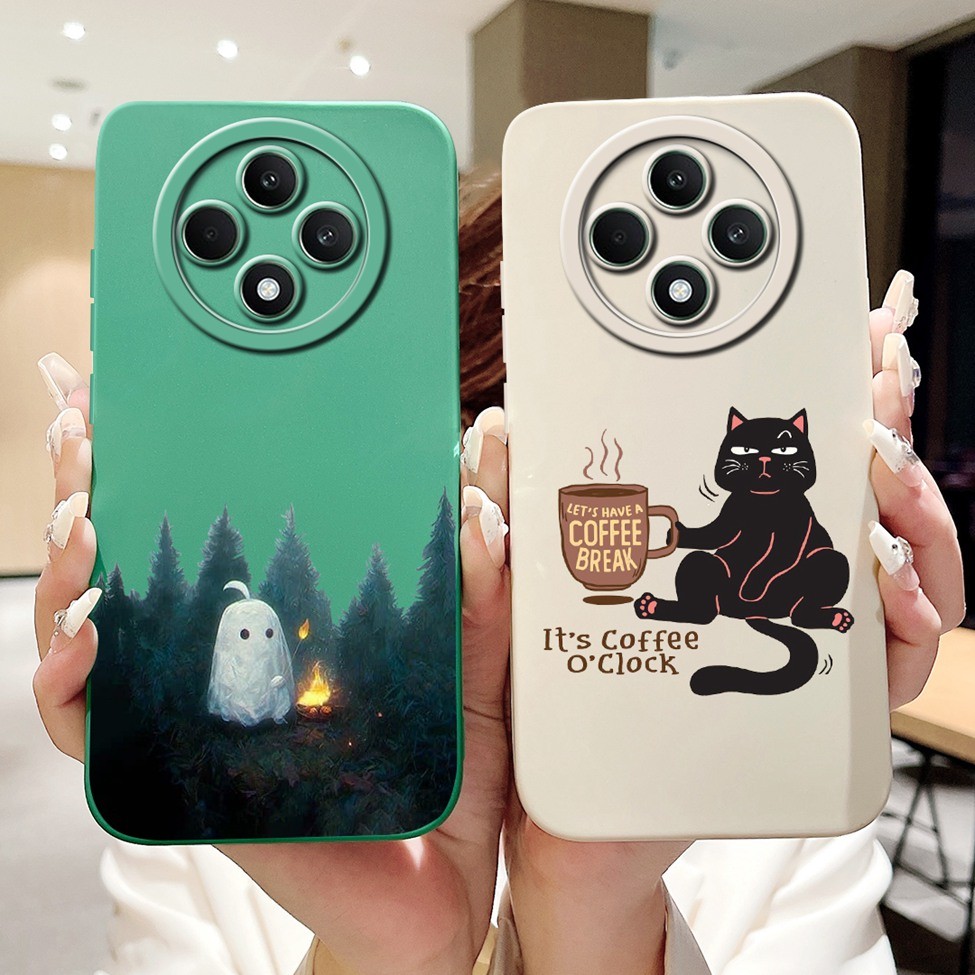 Ốp lưng Oppo Reno 12F 5G CPH2637 Thời trang dễ thương Cô gái ngộ nghĩnh Gấu trúc Cat Cover Oppo Reno12 F 5G Ốp điện thoại