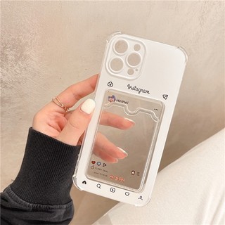 Ốp Điện Thoại iPhone Đựng Thẻ Mềm Ốp Lưng Điện Thoại Chống Rơi Cho iPhone 16 Promax 15 Promax 12 13 Mini 14plus 11 ct034