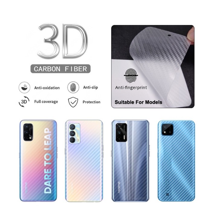 2 Chiếc Redmi 14C 13C Redmi 13 4G 5G Phim Mặt Sau Bằng Sợi Carbon
