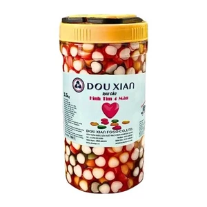 Thạch hình trái tim 5 màu Douxian hộp 2.5kg