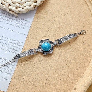1 Chiếc Vòng Tay Đá Màu Retro Bohemian Cá Tính Kỳ Nghỉ Khí Chất Vòng Tay