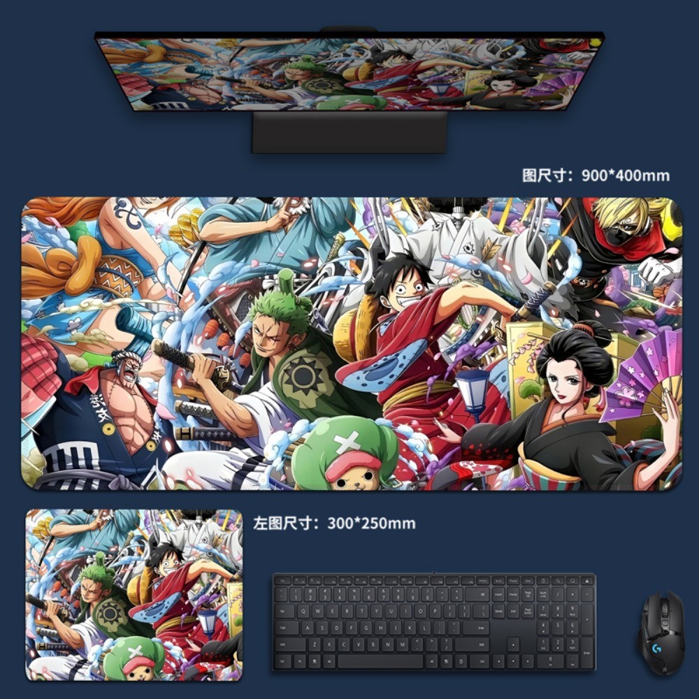 Miếng Lót Chuột One Piece Anime Bàn Chơi Game Thảm Luffy Miếng Lót Bàn Phím Chơi Game Roronoa Zoro Portgas · D · Ace Văn Phòng Máy Tính Chống Trơn Trượt Mousepad