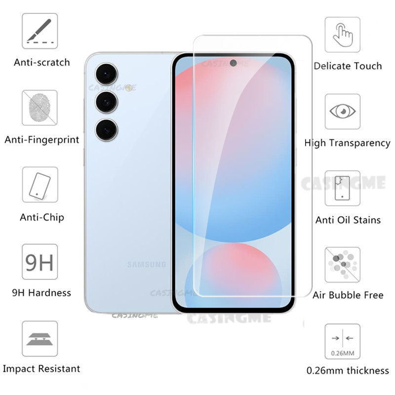 Samsung S25 FE 2024 Kính cường lực full cover cho Galaxy S24FE/S24/S25 Ultra/S25 Plus/S25 4G 5G; bảo vệ màn hình/mặt sau/camera