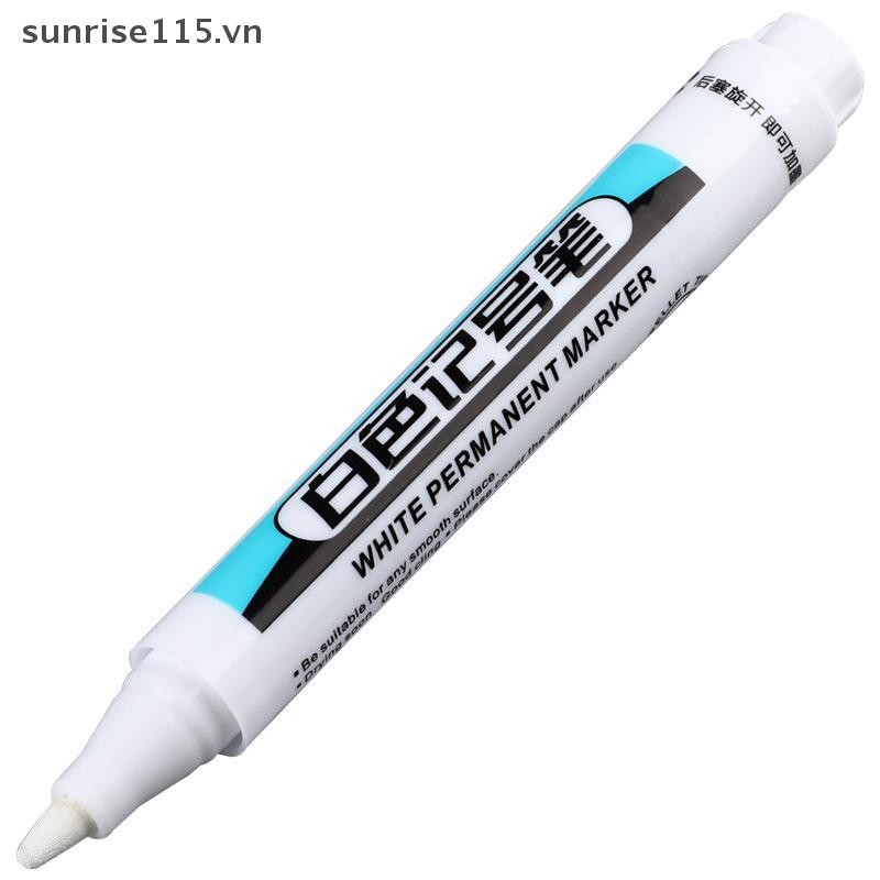 Srvn 0.7 / 1.0 / 2.5mm Bút đánh dấu màu trắng chống nước Bút kẻ sọc sơn Bút lốp ô tô.