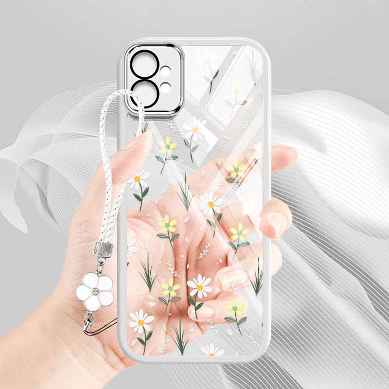 Ốp Điện Thoại YBD Cho Infinix Smart 10 Plus Tecno Spark GO 2 3 KM4 POP 10 20 Smart 9 HD X6532C X6532 Hot 50i X6531 X6531B Full Màn Hình Họa Tiết Hoa Nhỏ Trong Suốt Vỏ Mềm