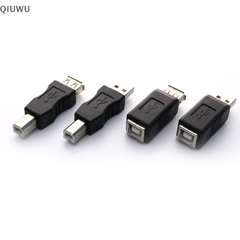 Đầu nối chuyển đổi máy quét máy in QIUWU USB 2.0 loại A từ cái sang loại B.