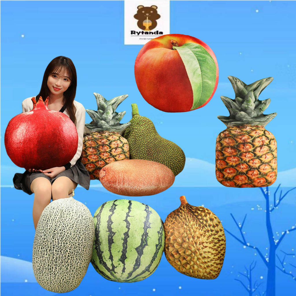 Sáng Tạo Mô Phỏng Trái Cây Sang Trọng Gối Dứa Apple sầu riêng Sang Trọng Đồ Chơi Gối Phòng Ngủ Mềm Đệm Sofa Sân Khấu Chống Đỡ Trang Trí Bé Trai Bé Gái Trẻ Em Búp Bê Quà Tặng Sinh Nhật Quà Tặng Giáng Sinh
