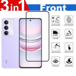 Dành Cho Realme C73 5G Kính Cường Lực Cho Realme C71 C75 C75x 4G 5G HD Bảo Vệ Màn Hình Chống Rơi Bảo Vệ Toàn Diện 3 Trong 1 Với Bảo Vệ Ống Kính Máy Ảnh + Phim Sau