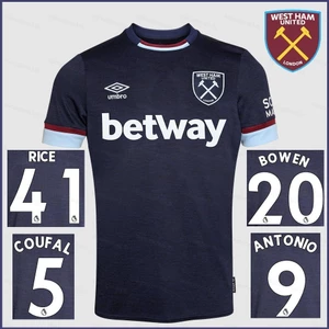 SY3 2021-2022 West Ham United Sân Khách Áo Bóng Đá Antonio Rice Coufal Bowen
