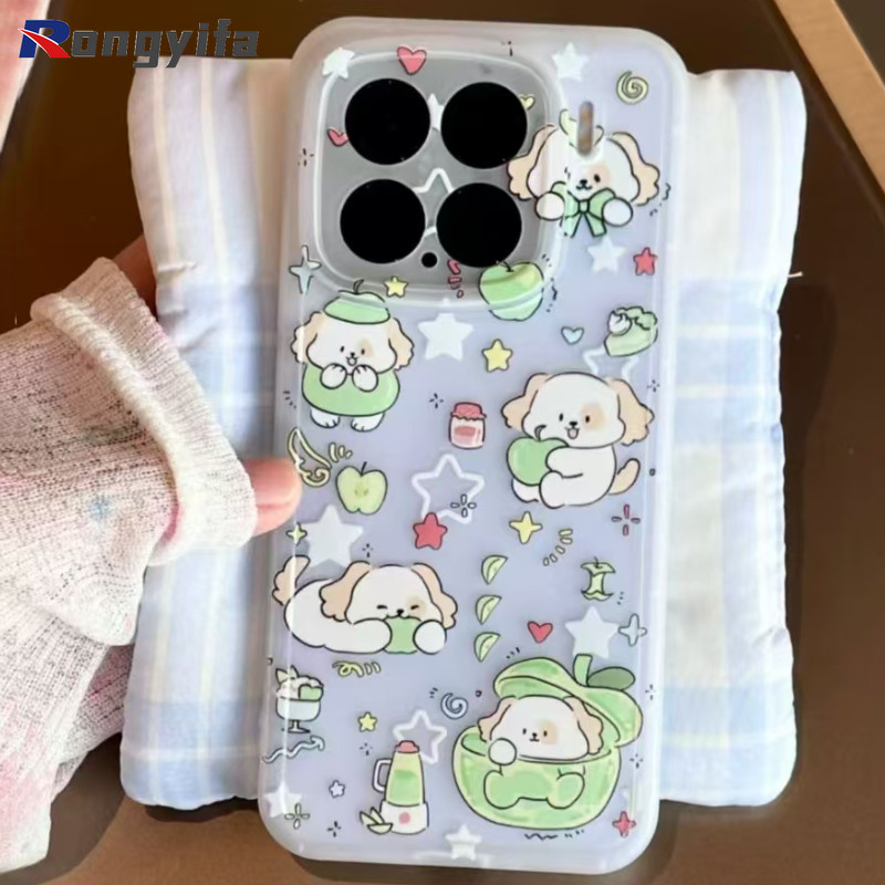 Ốp điện thoại mờ hình chú chó con dễ thương cho Meizu 21 Note 20 18 17 16 Note 16 Pro Luck 08 5G 4G Ice Fog Back Cover Vỏ điện thoại mềm chống sốc cho mèo hoạt hình