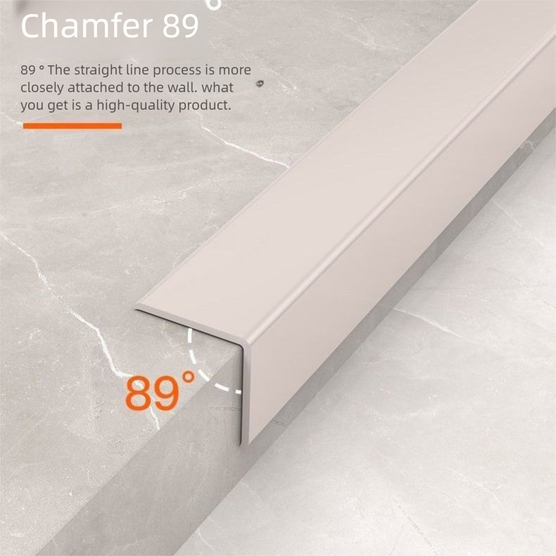 Dải bảo vệ góc PVC rộng 17mm Dải bảo vệ góc Gạch men Trang trí phòng khách Bảo vệ góc tường Dải chống va chạm Tự @