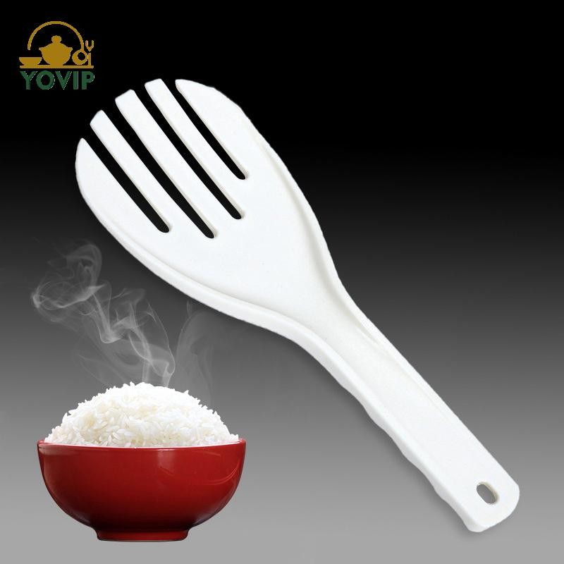 YOVIP Thìa Cơm Lớn Nhựa Bữa Ăn Thìa Chống Dính Tiện Ích Nhà Bếp Cuộn Tay Thìa Xẻng Cơm Đồ Dùng Nhà Bếp Nĩa Cơm Dày VN