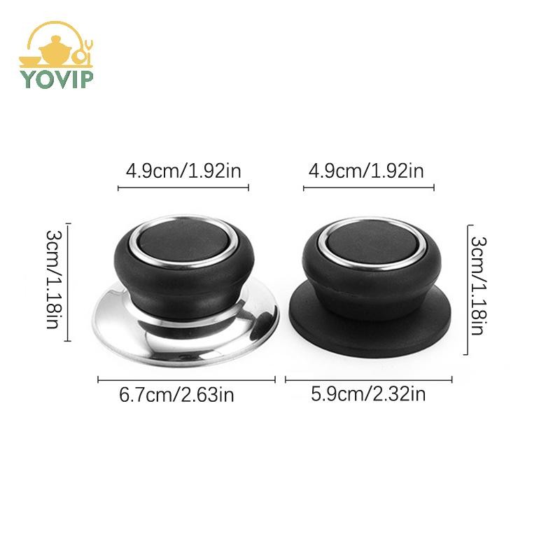 YOVIP Nồi Chịu Nhiệt Nắp Chảo Núm Nâng Tay Cầm Nhà Bếp Nồi Nắp Nồi Núm Đa Năng Thay Thế Phần VN