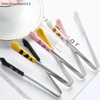 [BBNZDD] Paw Shape Food Tongs Hoạt Hình Dễ Thương Bữa Ăn Kẹp Thép Không Gỉ Thịt Nướng Tongs BVAH