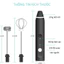 Máy tạo bọt cafe, máy đánh trứng mini cầm tay sạc USB 3 tốc độ sử dụng pin sạc cao cấp