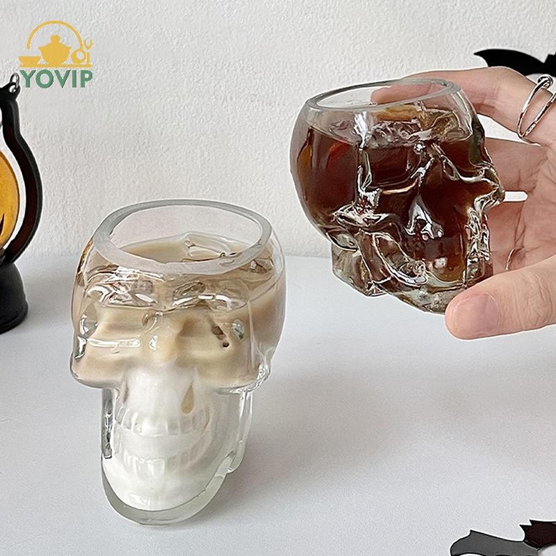 YOVIP Halloween Hộ Gia Đình Trà Thủy Tinh Pha Lê Cà Phê Trong Suốt Cốc Uống Câu Lạc Bộ Rượu Bia Cốc VN