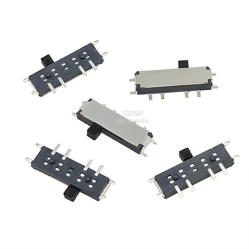 Chuyển Đổi Công Tắc MSK13C01 / MSK12C03 Miếng Dán Ngang 8 Chân 3 Bánh Trượt Mini Side Chuyển Đổi Micro Switch