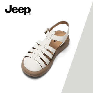 JEEP Nữ Mùa Hè Mới Phát Hành Xăng đan La Mã, Đế Mềm Thoáng Khí Chống Dây, Dép Ngoài Trời Dệt Đa Năng