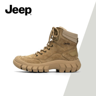Giày Bốt Martin Nữ Mới JEEP - Phong Cách Anh Quốc, Thu Đông, Hàng Hóa Ngoài Trời, Chống Trơn Trượt, Chống Mài Mòn, Đế Dày, Giữ Mắt Cá Chân, Phong Cách