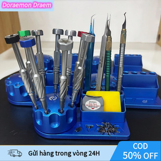 [COD] Đế Cắm Tô Vít Xoay 360 Độ Nhựa Chống Trượt Kèm Banh Nhíp, Đồ Nghề Sửa Chữa Đa Năng Tiện Dụng