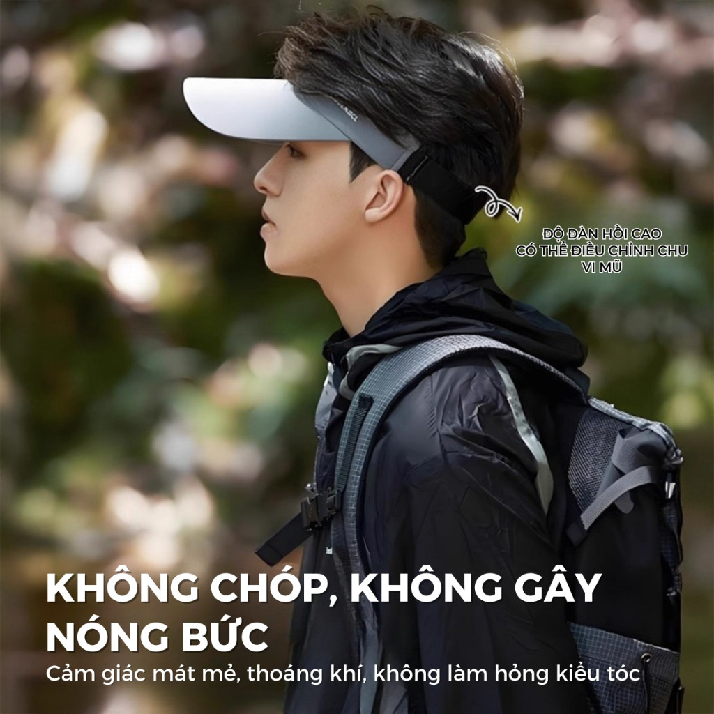 Mũ Lưỡi Trai Nửa Đầu Nam Nữ - Dáng Thể Thao Đa Năng, Chống Tia UV, Thích Hợp Chạy Bộ, Đạp Xe, Tennis