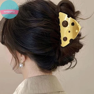 Sund Tam Giác Phô Mai Móng Vuốt Tóc Thời Trang Sáng Tạo Lấy Barrettes Kẹp Tóc Cho Nữ Đuôi Ngựa Phụ Kiện Tóc VN
