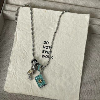 Vòng cổ và vòng tay nữ thiết kế độc đáo, chủ đề tarot bí ẩn với mặt trăng và ngôi sao, phù hợp thời trang