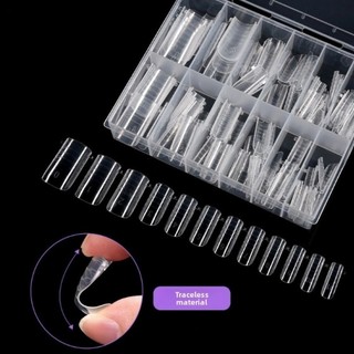HEARTHLY 120 Chiếc Đầu Giả, Full Cover Dual Form Khuôn Móng Tay Ngón Chân, Acrylic Poly Nail Gel Khuôn Để Nối Dài
