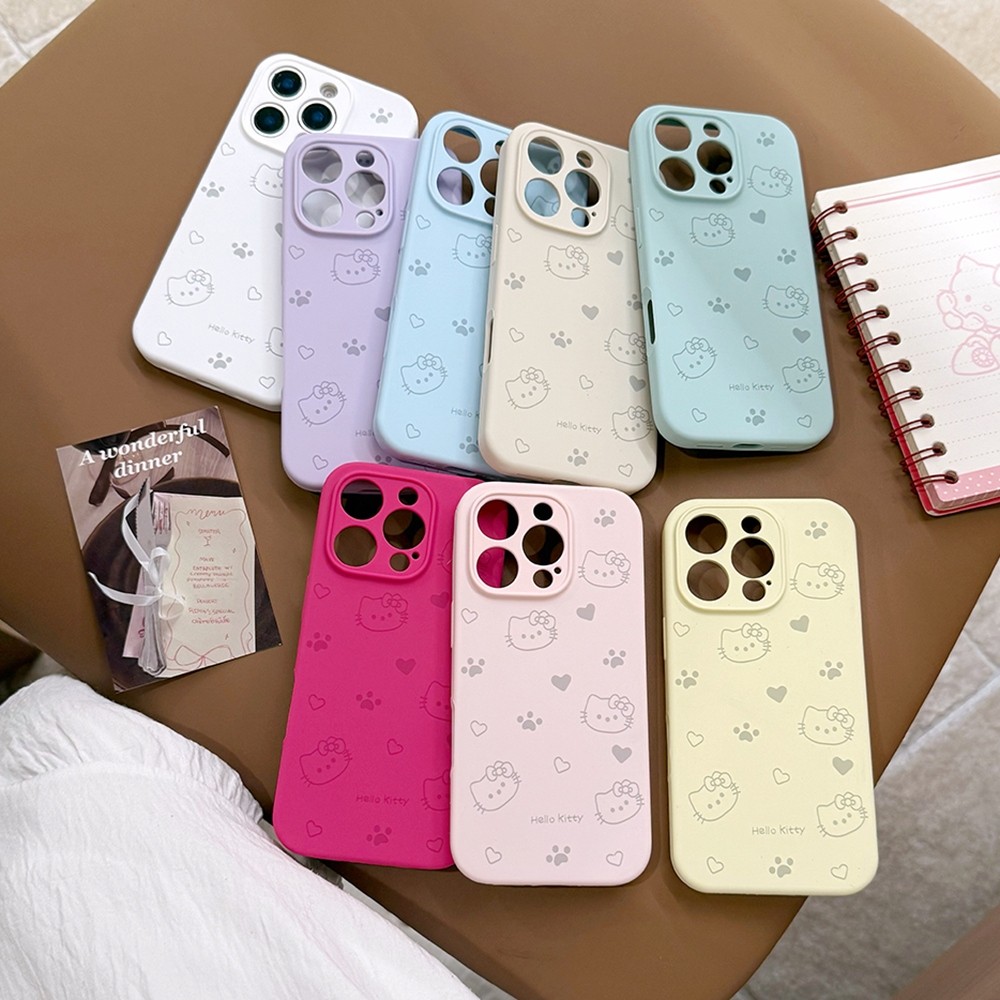 Ốp Điện Thoại Silicon Lỏng Cat Paw Cho iPhone 16ProMax 16Plus 15 14 13 12 11 Vỏ Bảo Vệ Chống Sốc