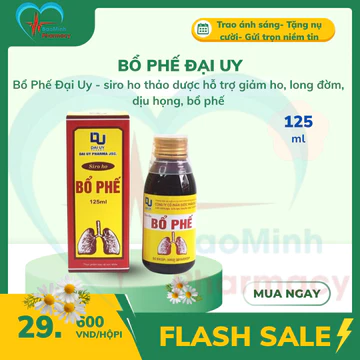 Bổ Phế Đại Uy - siro ho thảo dược hỗ trợ giảm ho, long đờm, dịu họng (Chai 125ml)