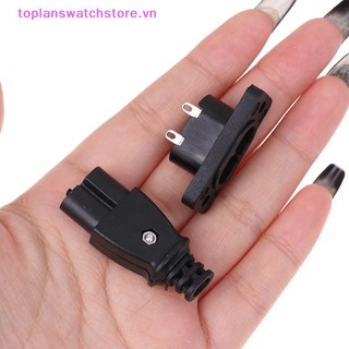 Toplanswatchstore C8 Nam Ổ Cắm Điện Nữ Ổ Cắm Điện Nhúng Đầu Nối Điện 35mm * 15mm AC 2.5A 250v Ổ Cắm 8 Hình VN