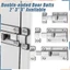 Chốt khóa cửa trượt K09 - Then Cửa Bằng INOX, full ốc vít