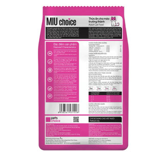 COMBO 2, 3, 4, 5 Gói Hạt Miu Choice Túi 1kg Vị Cá Ngừ - Hạt Cho Mèo Mọi Độ Tuổi - Thức Ăn Cho Mèo Pet Hub