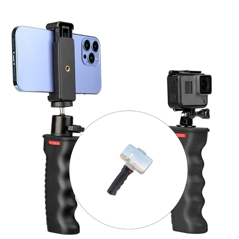 1/4 Screw Handheld Grip Stabilizer For Camera Phone Light Ergonomic Design