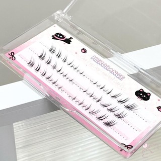 4-7mm Thực Tế Dưới Lông Mi Phân Đoạn Truyện Tranh Mi Cụm Cho Thời Trang Khiêu Vũ Đám Cưới
