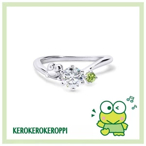 KeroKeroKeroppi Moissanite Series-Đầm Ếch Mắt Lớn Moissanite Nhẫn Kim Cương Đơn