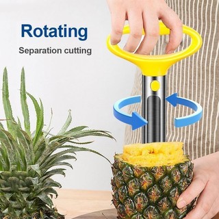 Dụng cụ cắt và lát dứa Dụng cụ cắt dứa nâng cấp Dụng cụ gọt vỏ dứa trái cây bằng thép không gỉ Dụng cụ cắt lát Corer Dụng cụ nhà bếp 1 cái 2 chiếc 3 chiếc nhựa ABS vải chống trượt an toàn
