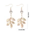 Unstop * Kim Cương Giả Treo Lá Tòn Ten Bông Tai Da Nhạy Cảm An Toàn Kim Loại EarJewelry