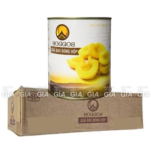 Đào ngâm Boddob lon 820g - pha trà đào