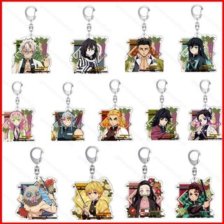 GC9 Demon Slayer Móc Khóa Anime Móc Khóa Acrylic Dễ Thương Túi Mặt Dây Chuyền Hoạt Hình Agatsuma Zenitsu Colection Quà Tặng CG9