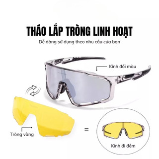 MOTEX đổi màu phối kính đi đêm nam nữ bảo vệ mắt chống tia uv bụi đi đường mưa kính thể thao chạy bộ