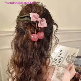 {FH Fashion} Mỏ vịt nơ anh đào cỡ lớn dành cho nữ Phụ kiện tóc tinh tế Tính khí thời trang Mặt sau kẹp tóc.