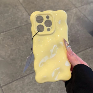 Ốp Điện Thoại Sang Trọng Wave Cloud Cho iPhone16 15 14 13 12 11 Pro Max Chống Sốc Bảo Vệ Camera Chống Rơi Ốp Lưng Mềm