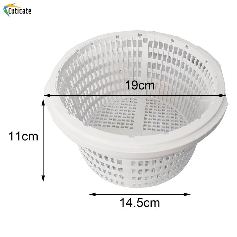 Giỏ skimmer bể bơi tái sử dụng màu trắng - hiệu quả trong việc lọc lá