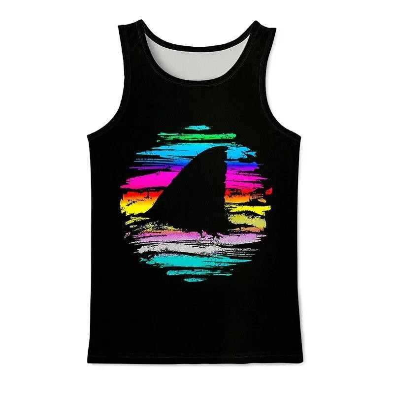 2025 Mới 3D In Hình Nhanh Khô Đa Năng Rời Tank Top Áo Thun Không Tay