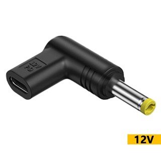 Type C To DC Power Adapter 12 Volt 90 Degree Type C USB Connector Type C Female Input to DC 5.5x2.5mm 5.2x2.1mm fotvn