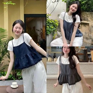 Sét áo babydoll cộc tay phong cách dịu dàng dành cho nữ tính cực xinh