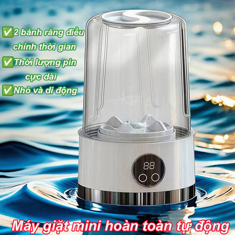 Máy Giặt Đồ Lót Cho Bé，Máy giặt mini đồ lót 2 chế độ,Túc Xá Du Lịch,gọn tiện lợi mang theo