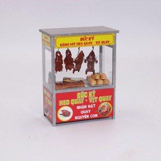 Mô hình gỗ tự lắp ráp DIY- Thế Giới Tí Hon- Hàng Rong - XE BÁNH MÌ HEO QUAY - HR12 (Sản phẩm chưa kèm keo)